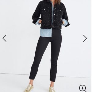NWT Madewell Fraser Black Slim Pants size 36